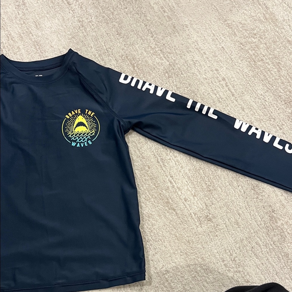 OshKosh B'gosh Navy 'Brave the Waves' rashguard